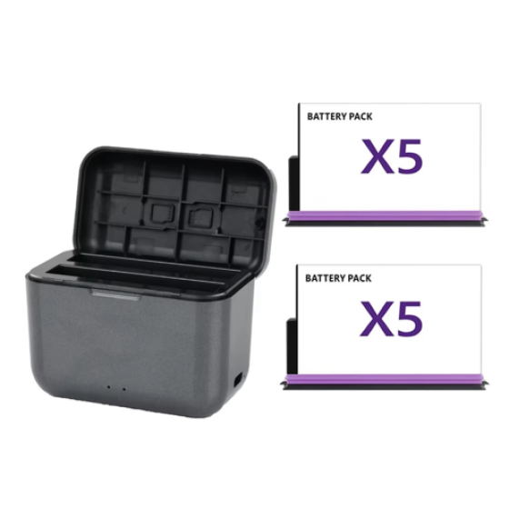 For X5 Battery Box Camera 360 – 2 × Batteries, 1 × Battery